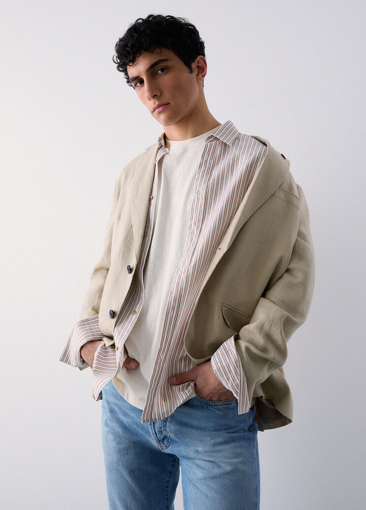 Gestreiftes Hemd Cognac Liu Jo - medium