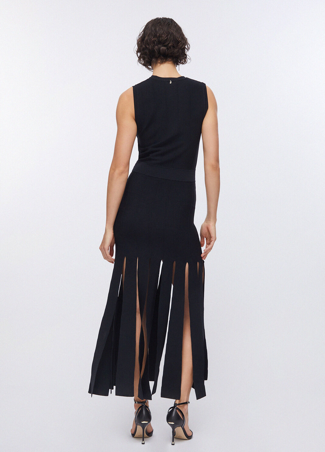 Strickkleid mit Fransen Schwarz Liu Jo - large image number 1