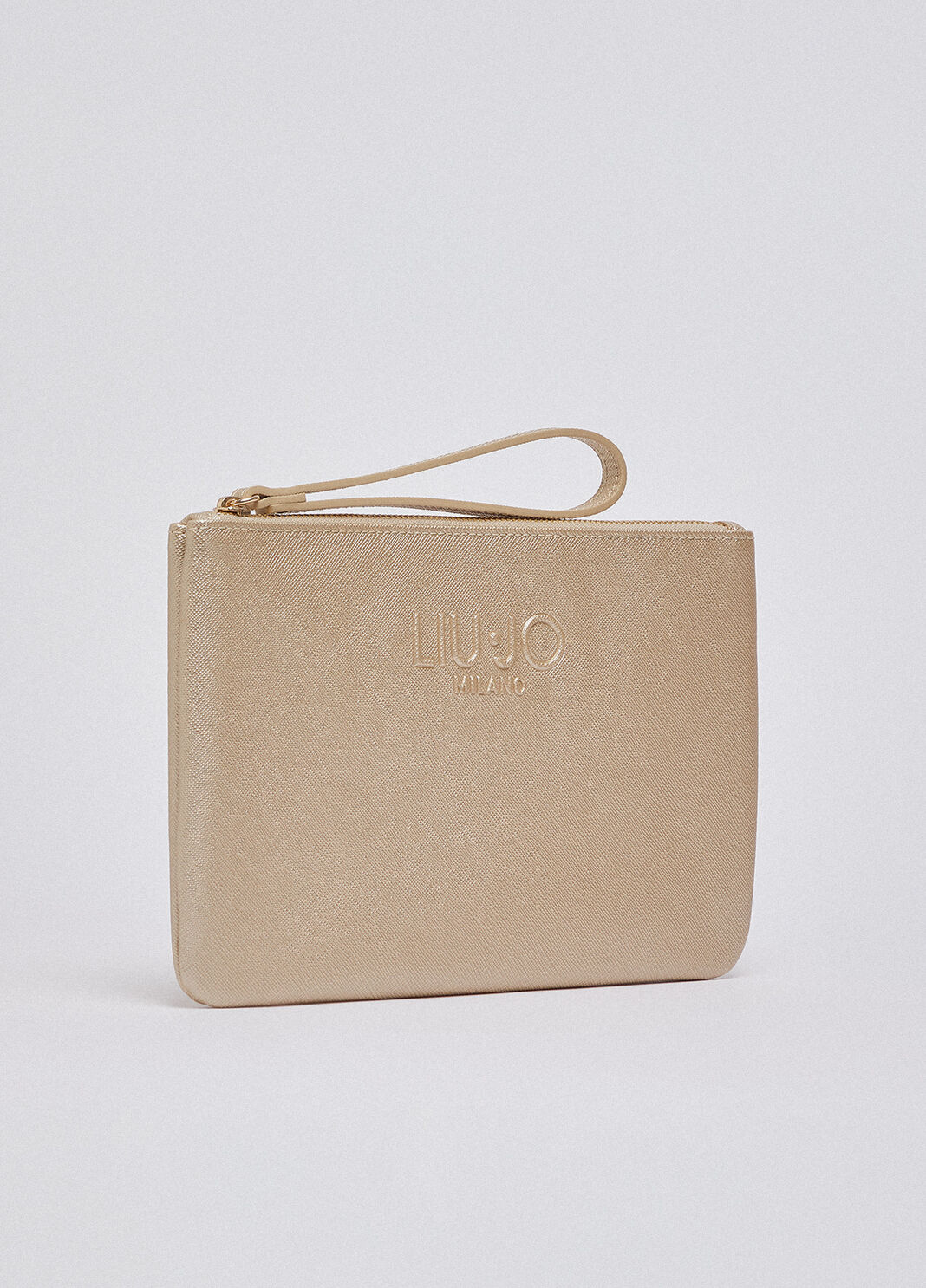 Mittelgro&szlig;e Pochette mit Logo Hellgold Liu Jo - large image number 2
