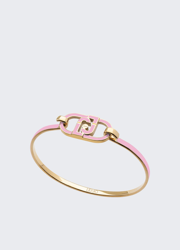Rigid bracelet with logo pink Liu Jo - medium Rigid bracelet with logo pink Liu Jo - medium