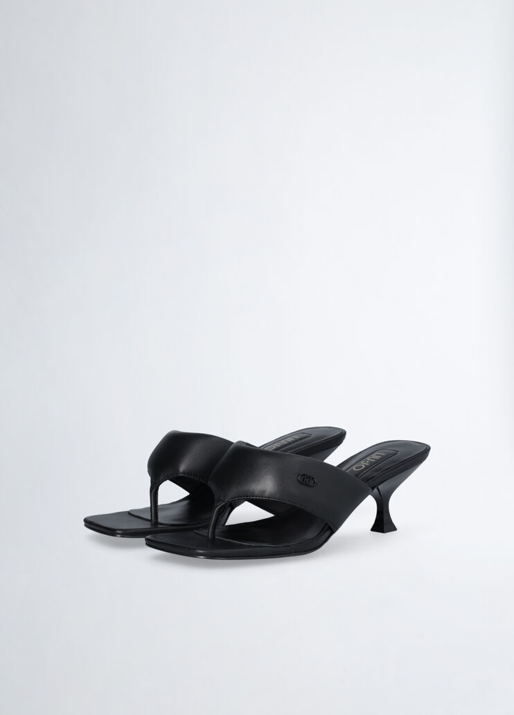 Thong sandals with heel black Liu Jo - large image number 1 Thong sandals with heel black Liu Jo - large image number 1