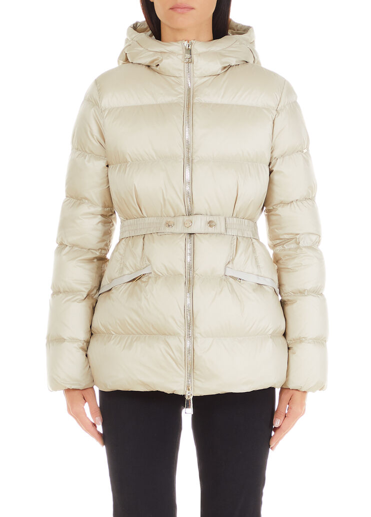 Hooded down jacket beige Liu Jo - large image number 0
