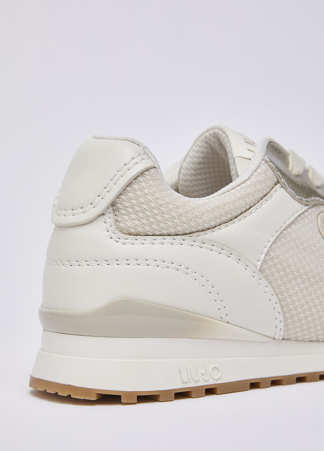 Sneakers with mesh details milky white Liu Jo - large image number 5