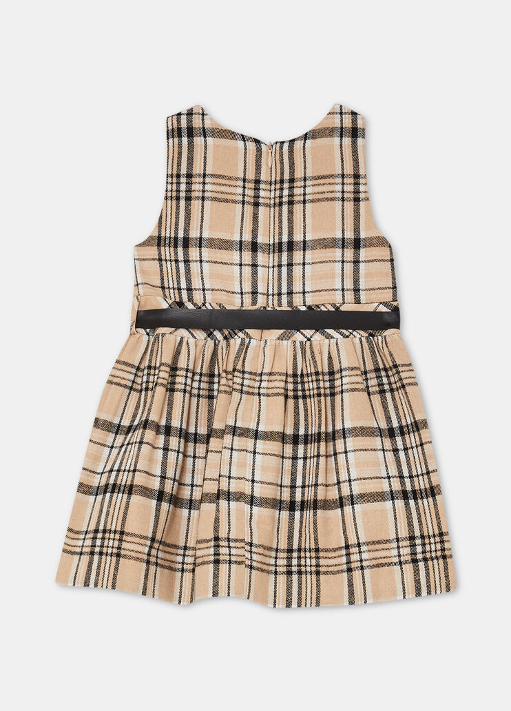 Chequered cotton dress beige Liu Jo - medium