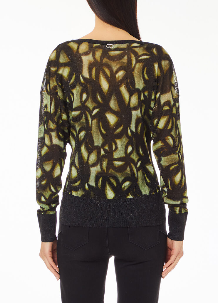 Pullover mit Print Grün Liu Jo - medium Pullover mit Print Grün Liu Jo - medium