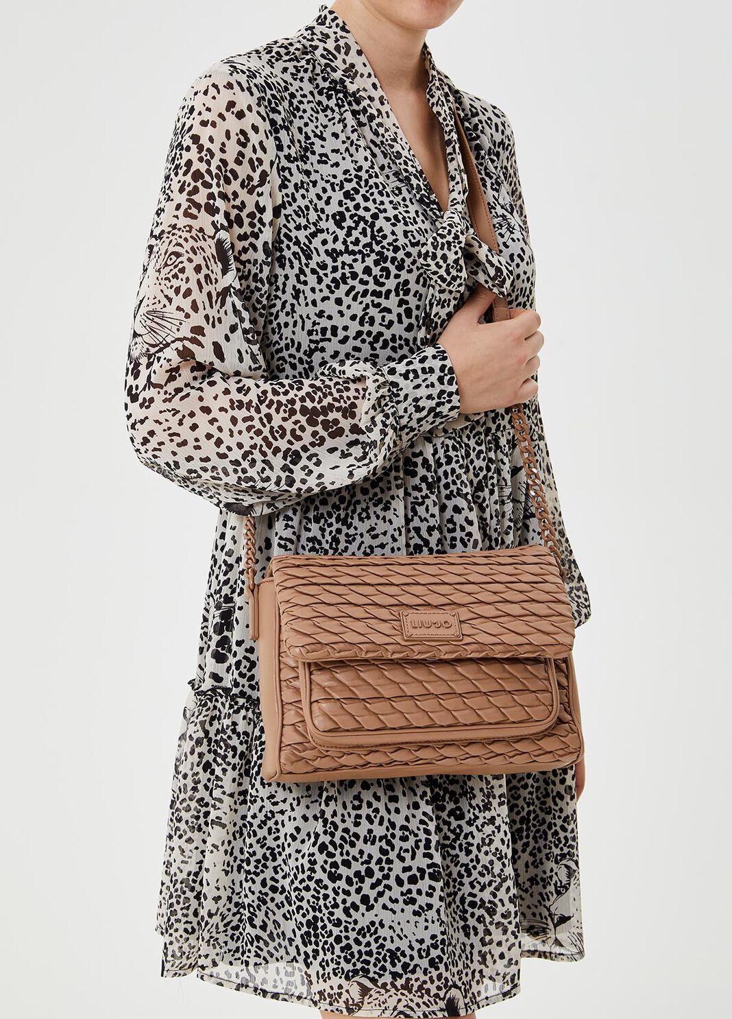 Embossed crossbody bag Brown Liu Jo - large image number 1