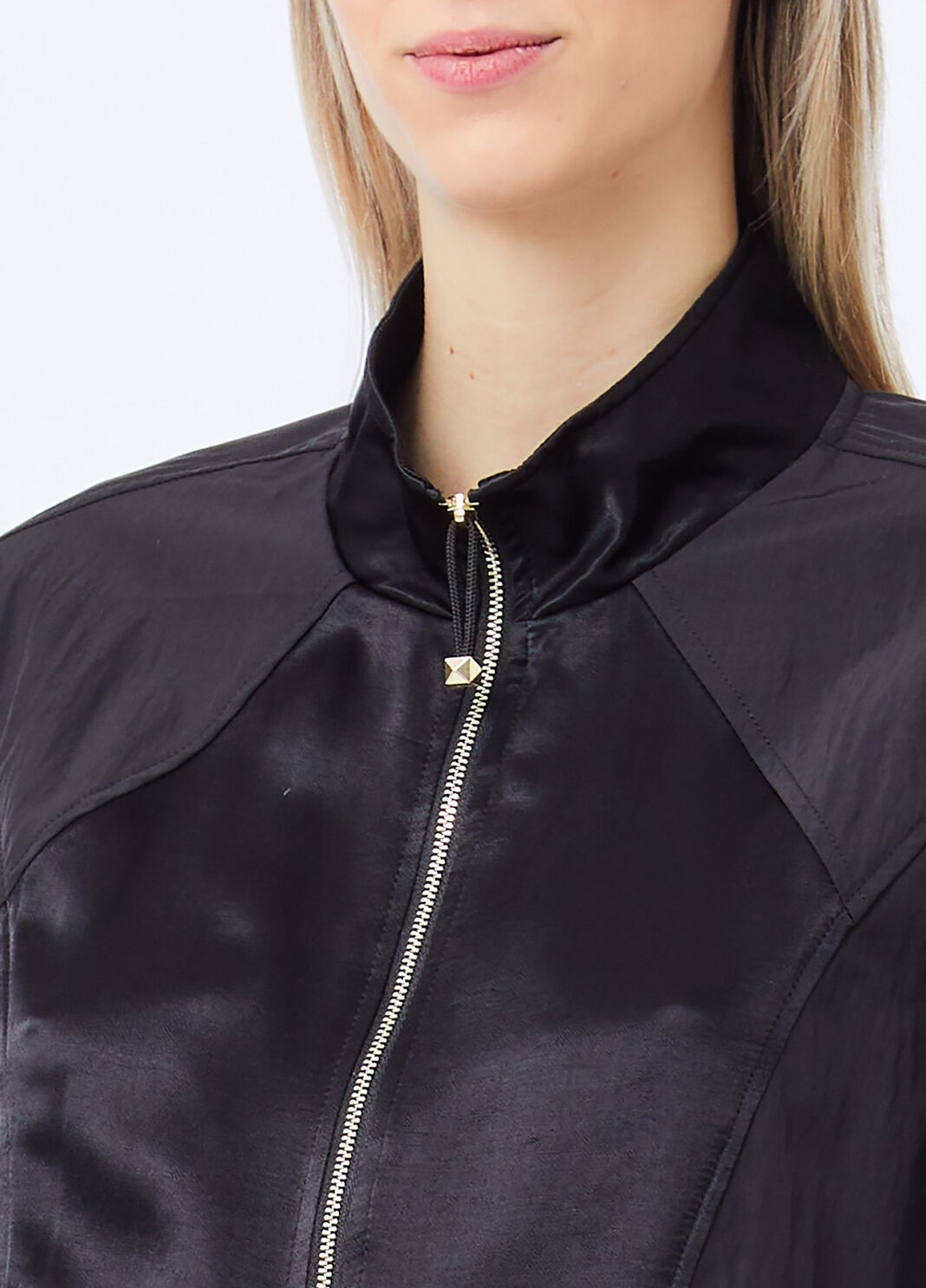 Satin bomber jacket black Liu Jo - large image number 2
