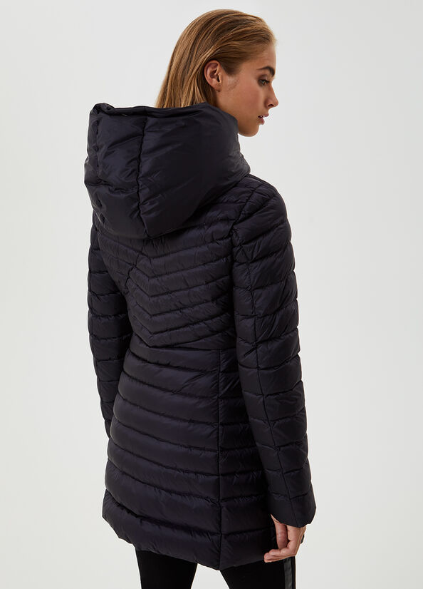 Hooded down jacket Black Liu Jo - large image number 1