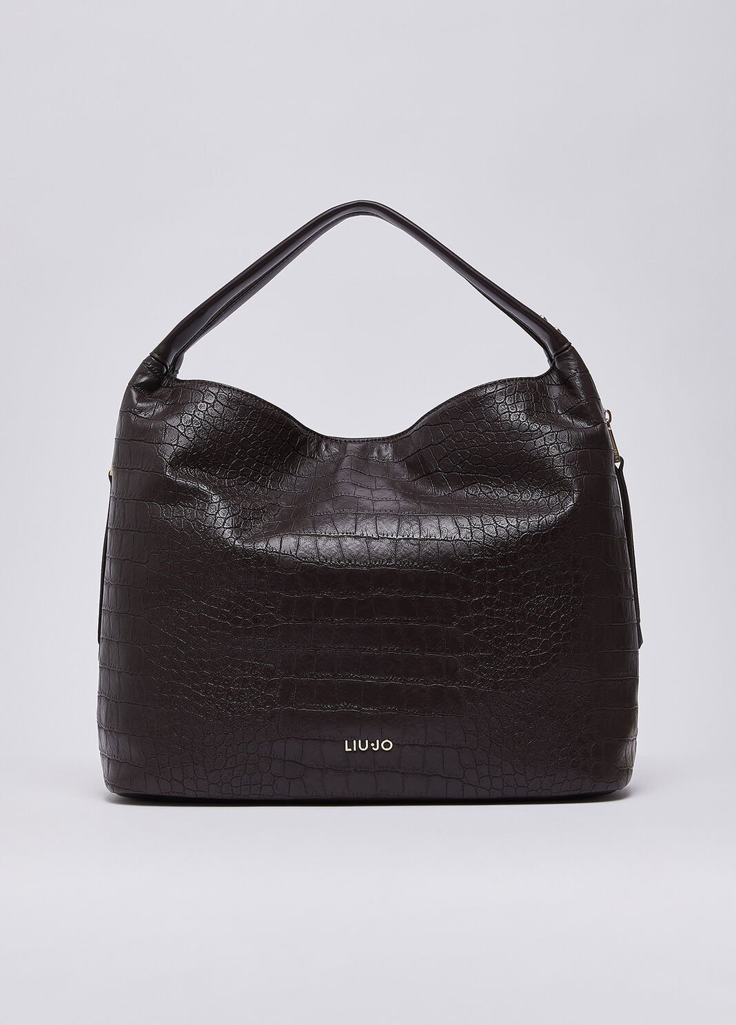 Large tote bag effect cocco dark brown Liu Jo - large image number 1