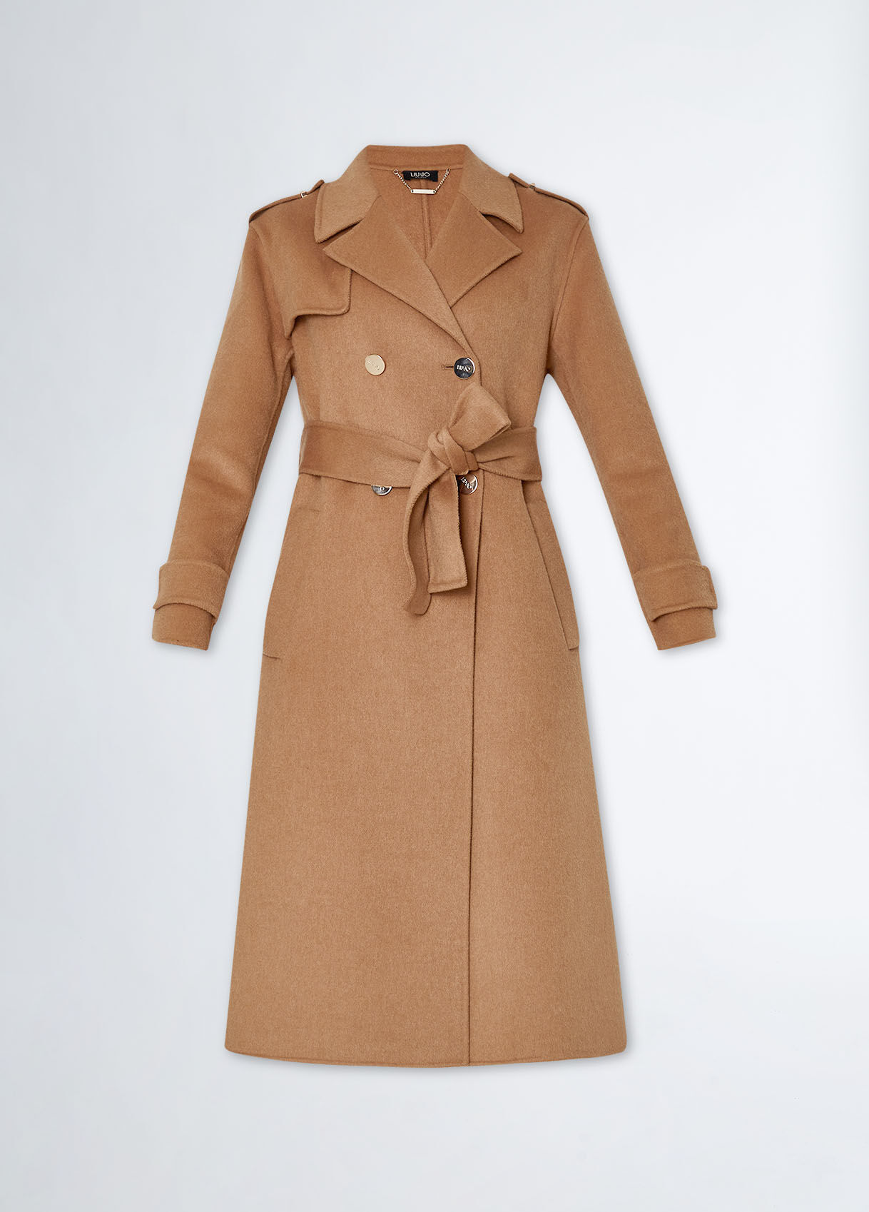 Wool blend trench coat