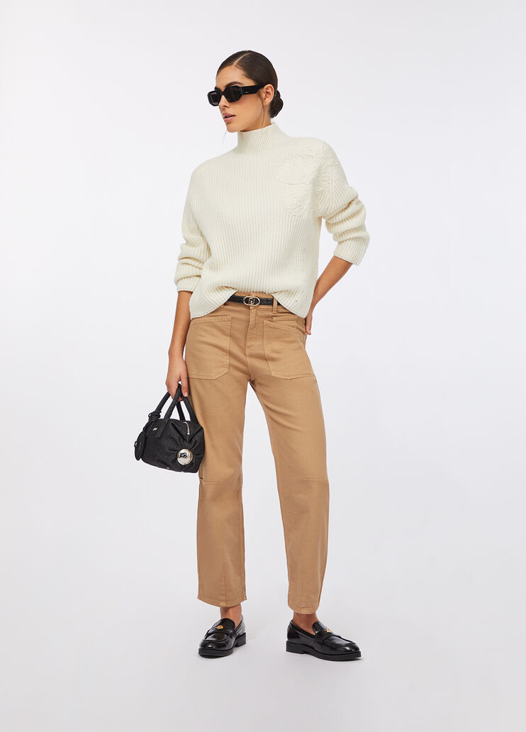 Pull en laine  blanc Liu Jo - large image number 5