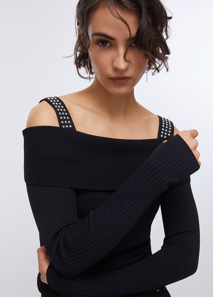 Jersey con mangas thumbhole negro Liu Jo - medium