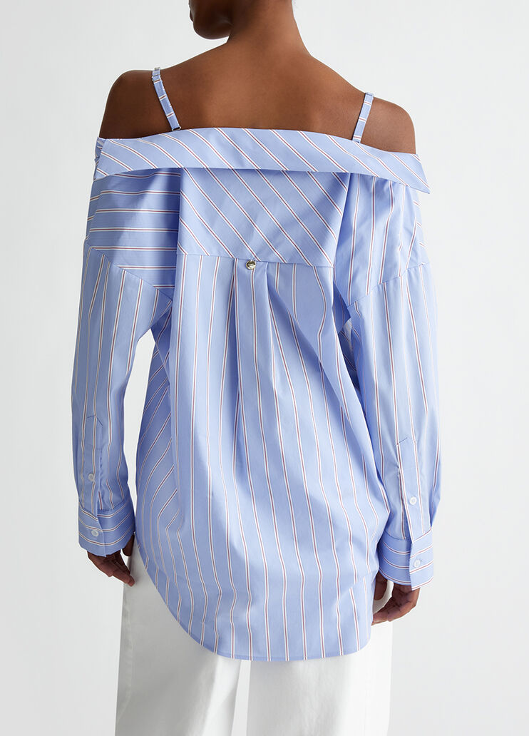 Camicia con spalle scoperte azzurro Liu Jo - medium