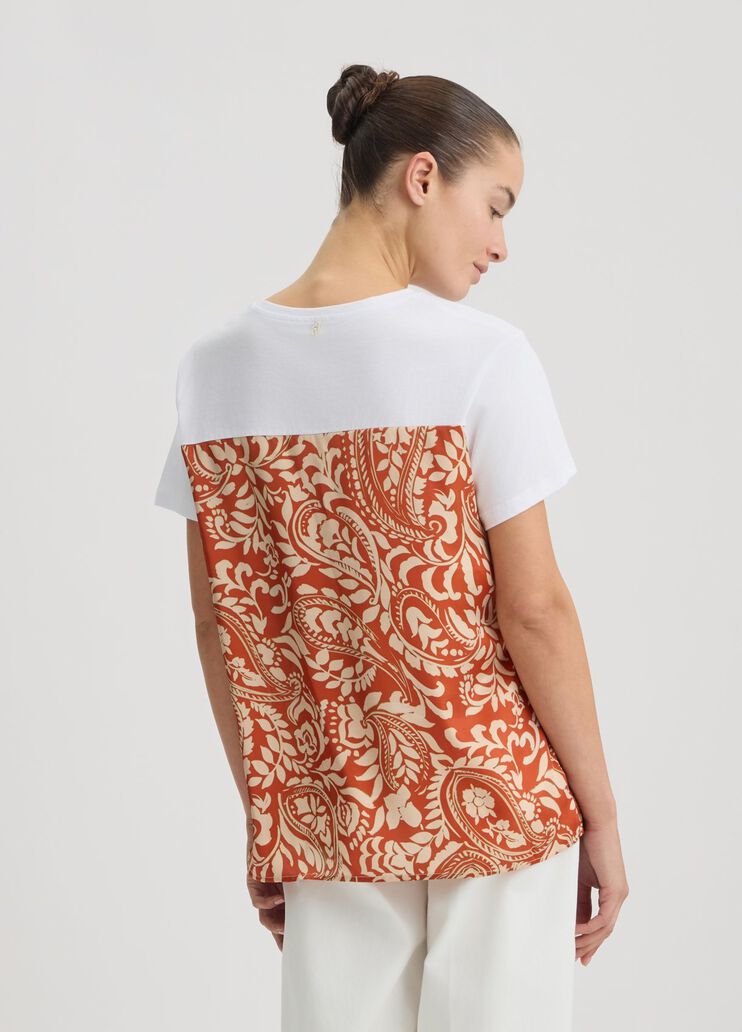 T-shirt with print white/terracotta Liu Jo - large image number 1 T-shirt with print white/terracotta Liu Jo - large image number 1