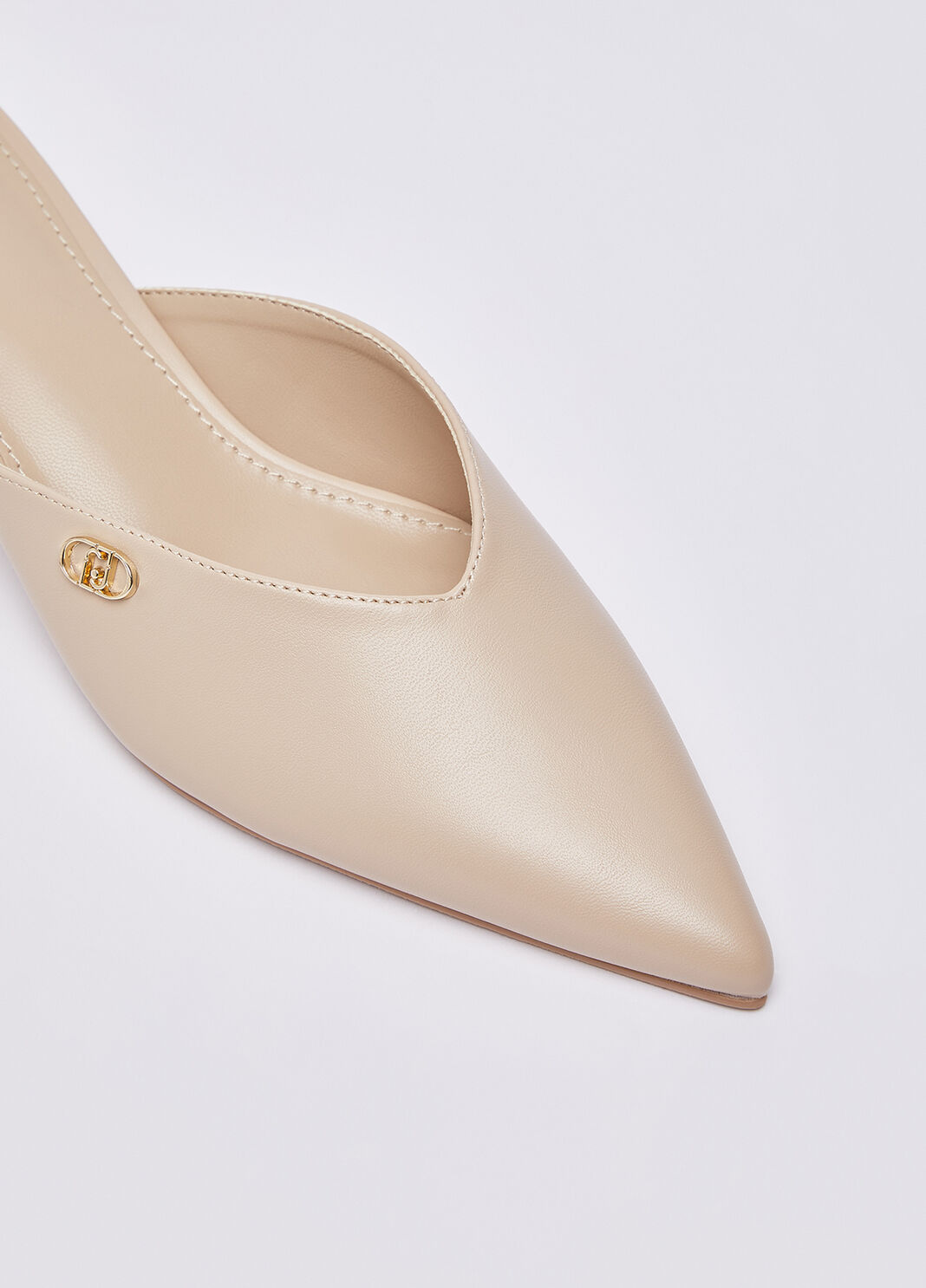 Mules with logo nude Liu Jo - large image number 4