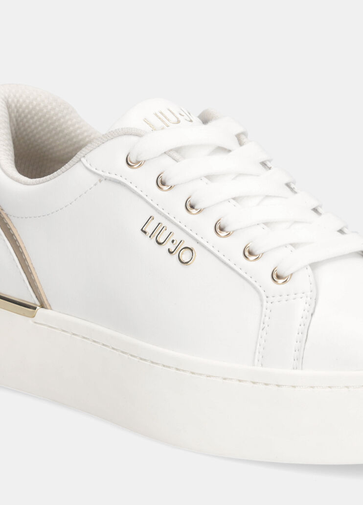 Plateau-Sneaker aus Leder Weiß Liu Jo - large image number 6