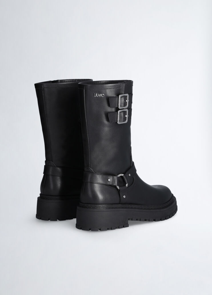 Biker-Boots aus Leder schwarz Liu Jo - large image number 1 Biker-Boots aus Leder schwarz Liu Jo - large image number 1