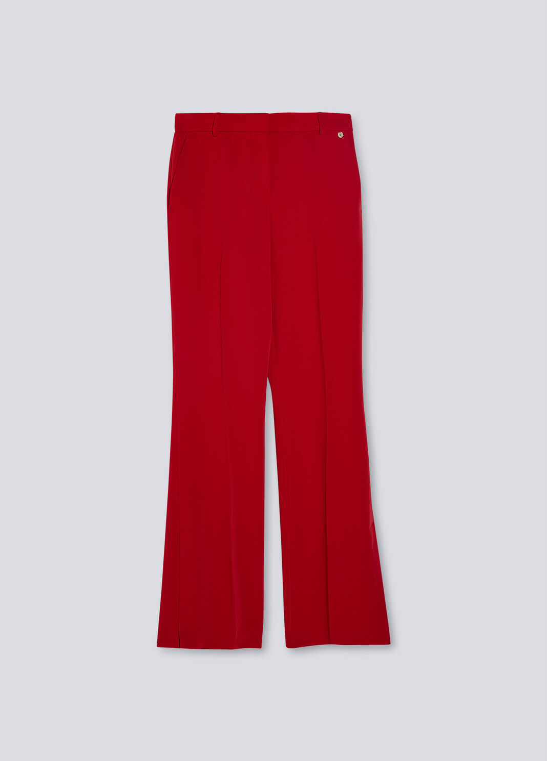 Straight trousers with slits scarlet red Liu Jo - large image number 4