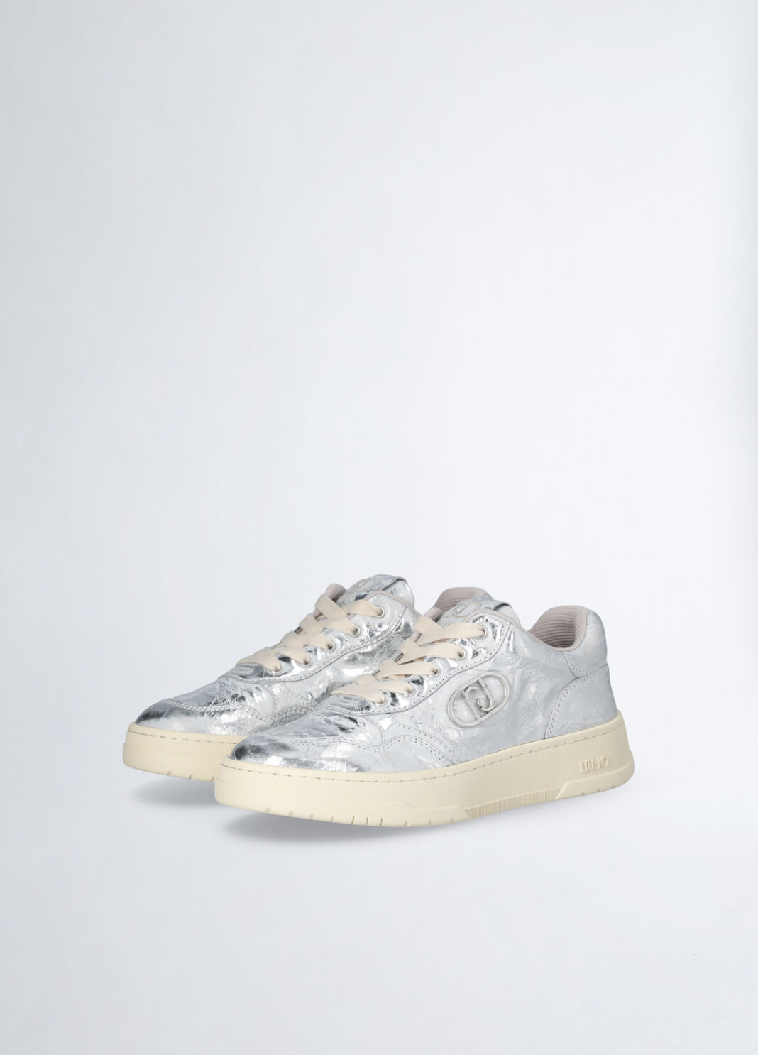 Distressed-effect sneakers silver Liu Jo - large image number 4
