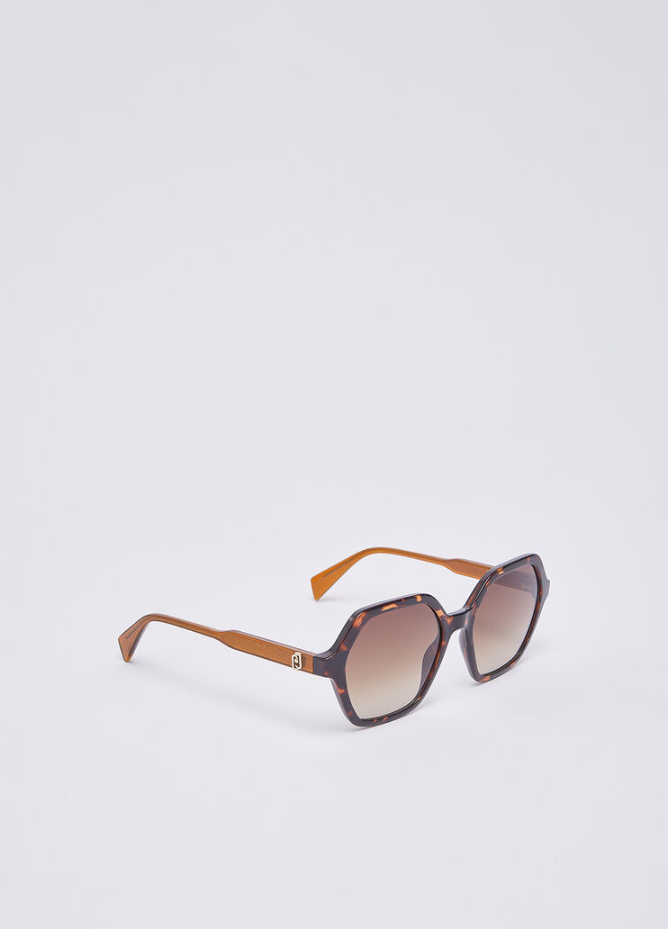 Hexagonal sunglasses brown Liu Jo - medium