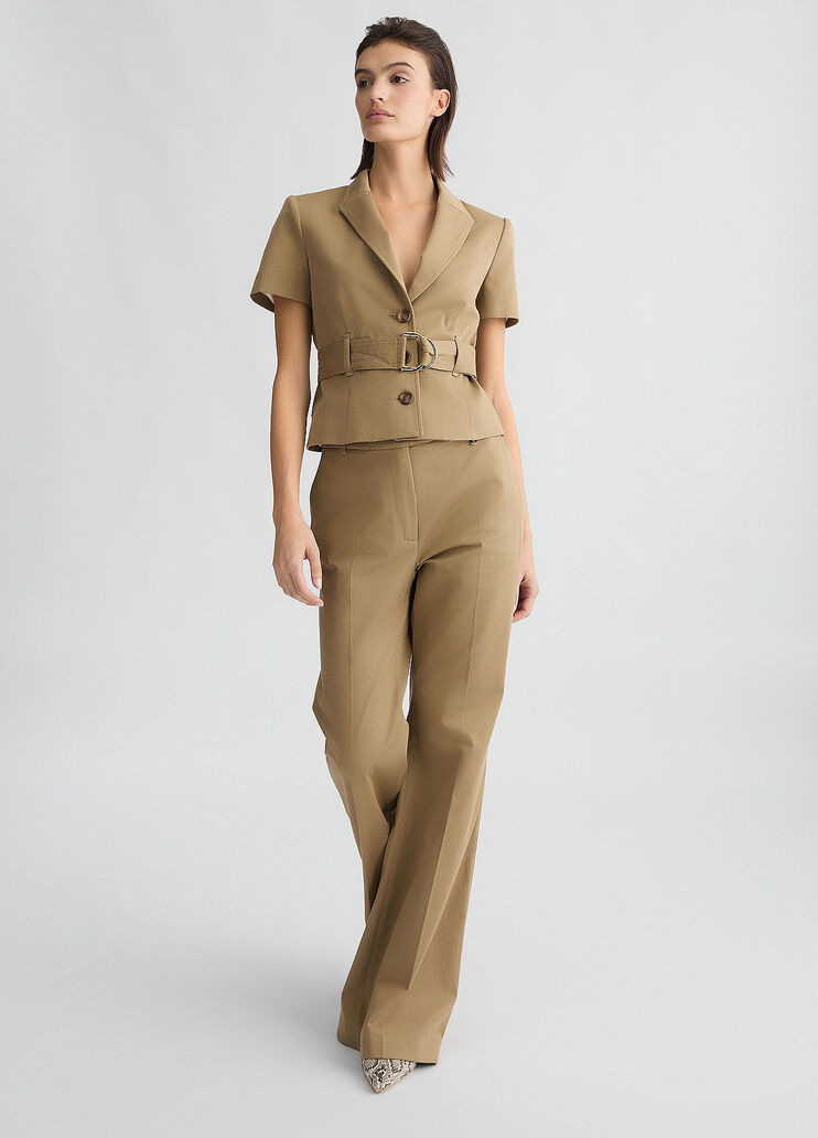 Green jacket with belt beige Liu Jo - medium Green jacket with belt beige Liu Jo - medium