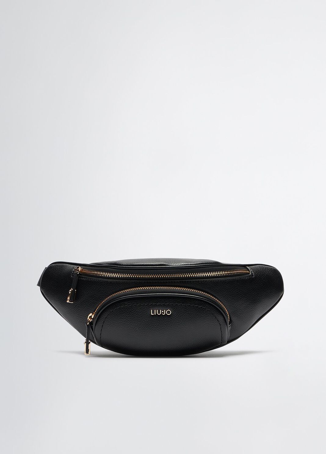 Drummed-effect pouch bag black Liu Jo - large image number 0