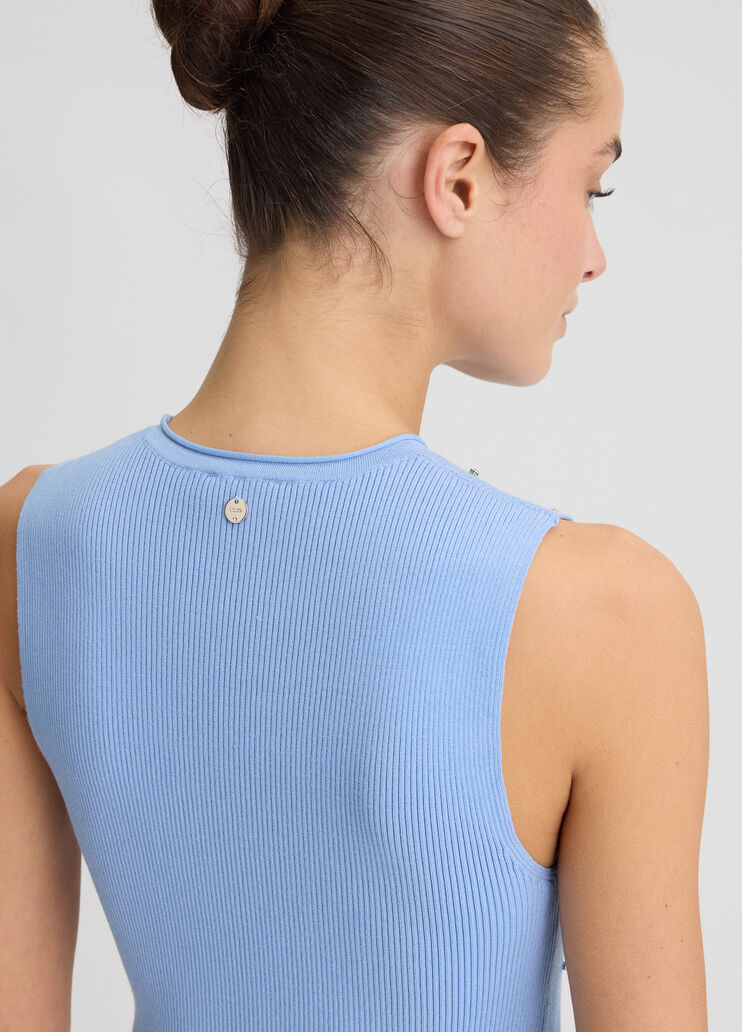 Light blue top with studs light blue Liu Jo - large image number 4 Light blue top with studs light blue Liu Jo - large image number 4