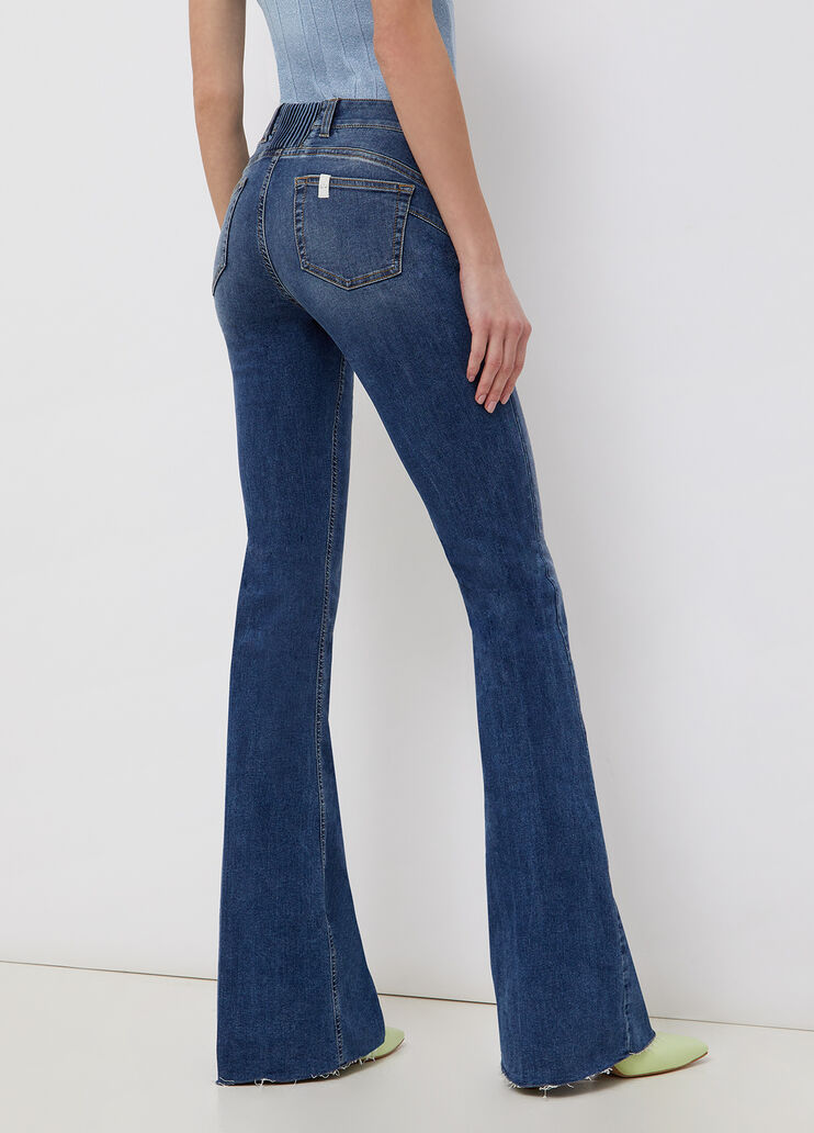 Eco-friendly flared jeans
