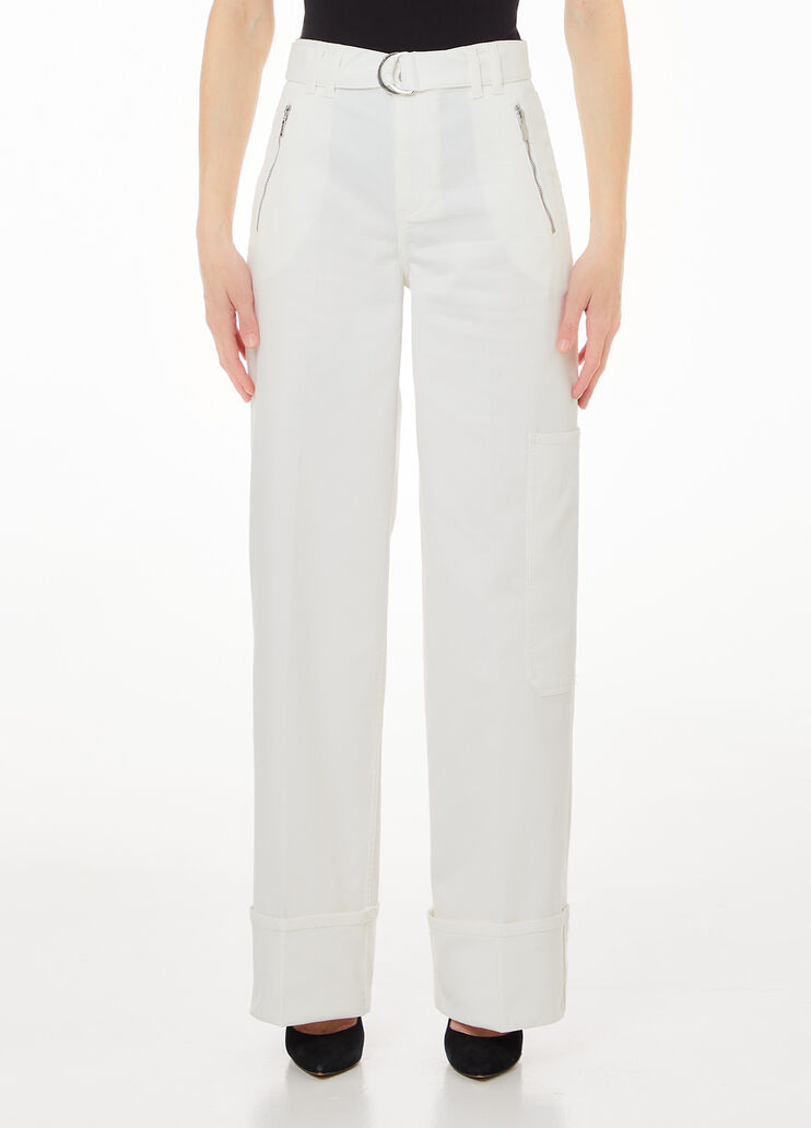 Cargo-Hose mit Gürtel weiß Liu Jo - medium