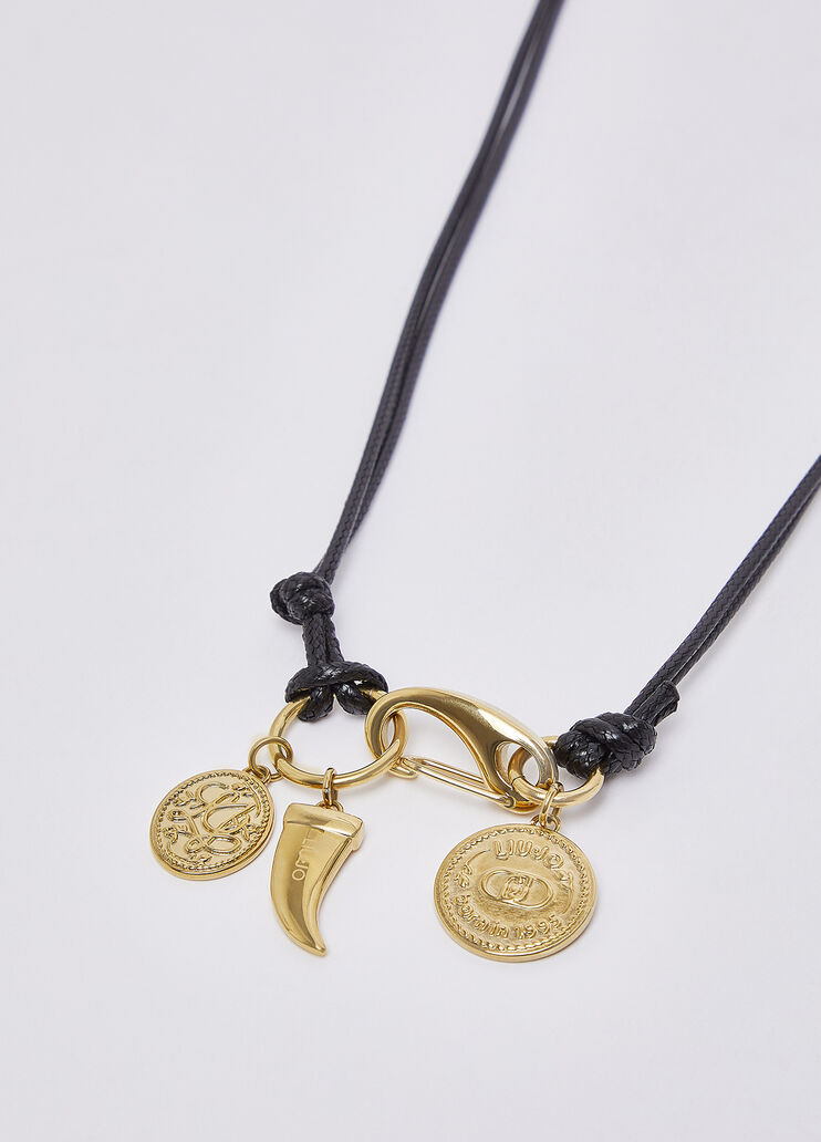 Necklace long with charms a horn black Liu Jo - medium