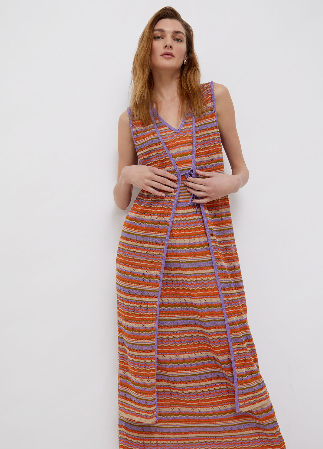 Длинный разноцветный кардиган разноцветный Liu Jo - large image number 0