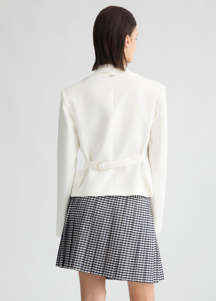 Double-breasted blazer white wool Liu Jo - large image number 1 Double-breasted blazer white wool Liu Jo - large image number 1