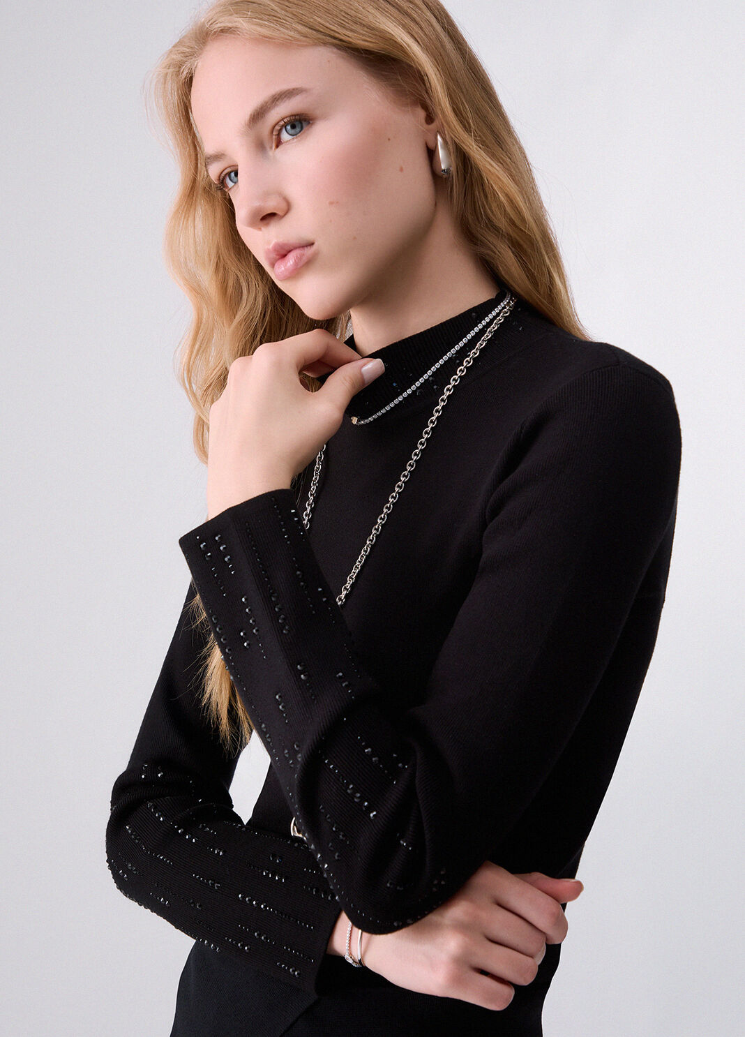 Blouse with cut-out black Liu Jo - large image number 4