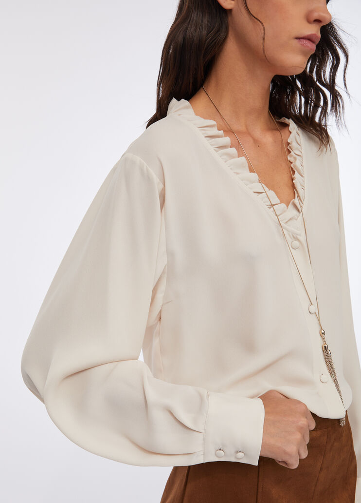 Liu Jo Better shirt with necklace ivory Liu Jo - large image number 3 Liu Jo Better shirt with necklace ivory Liu Jo - large image number 3