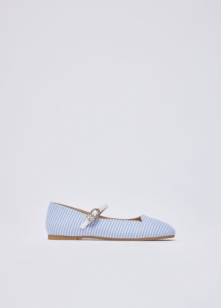 Ballerine a righe azzurro e bianco Liu Jo - medium
