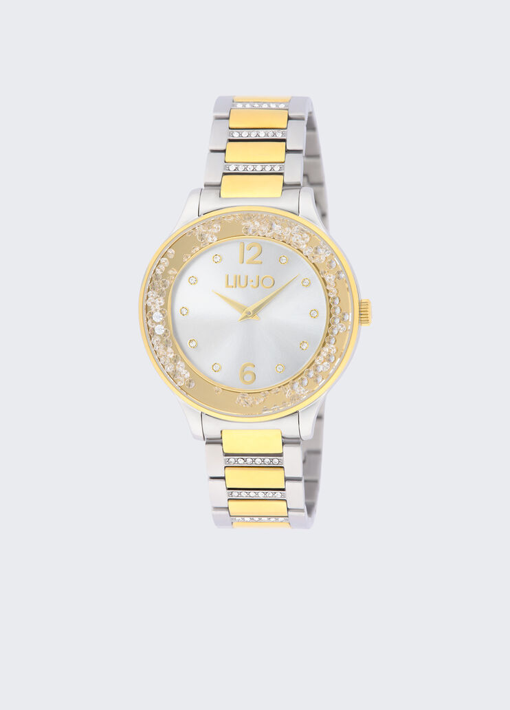 Steel watch with diamantés gold Liu Jo - medium Steel watch with diamantés gold Liu Jo - medium