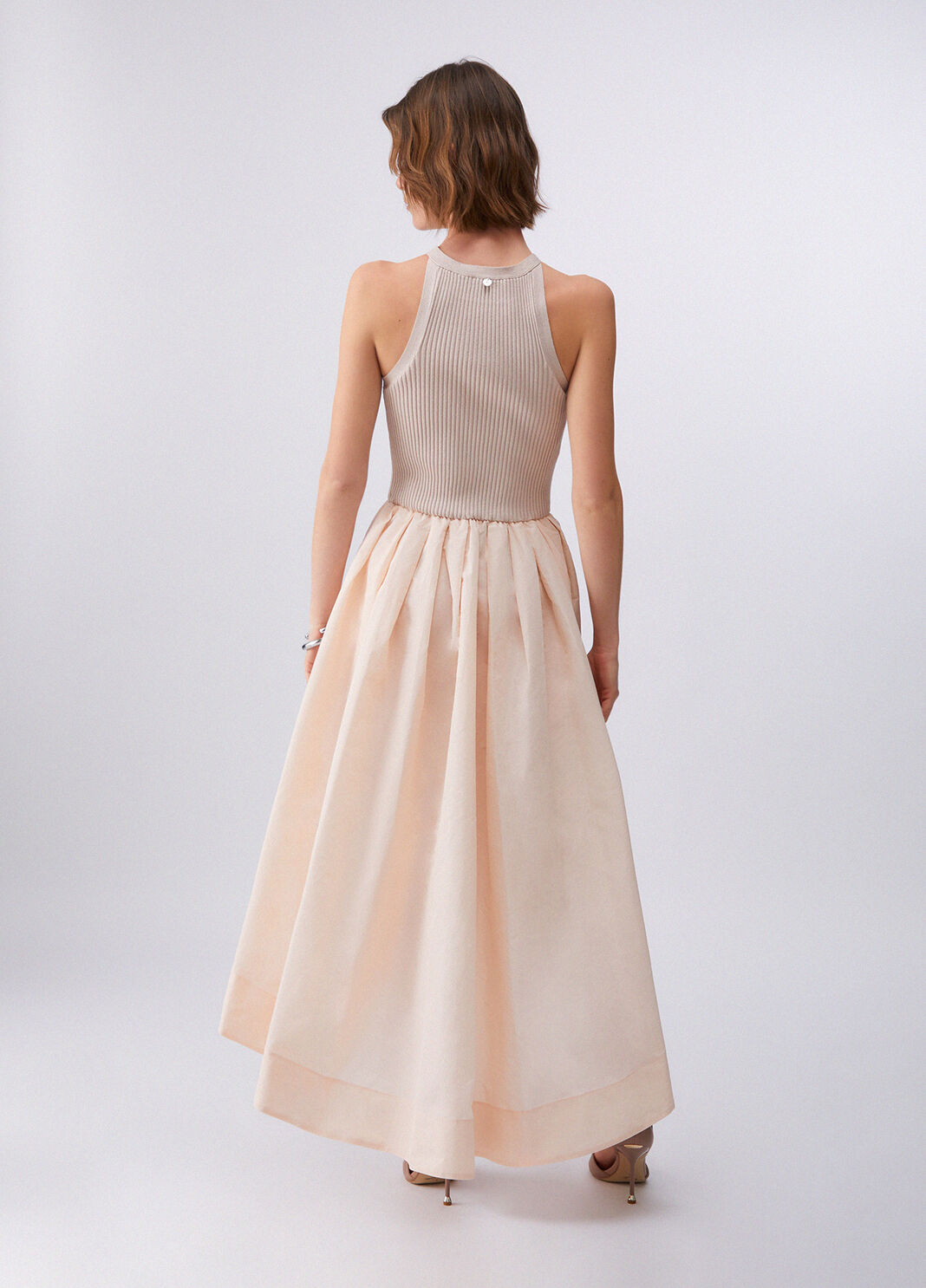 Langes Taftkleid nude Liu Jo - large image number 1