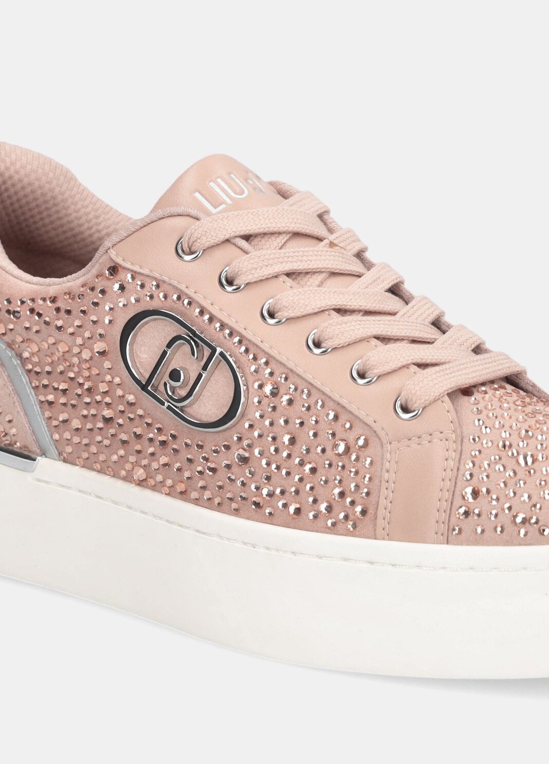 Full rhinestone sneakers nude Liu Jo - large image number 3