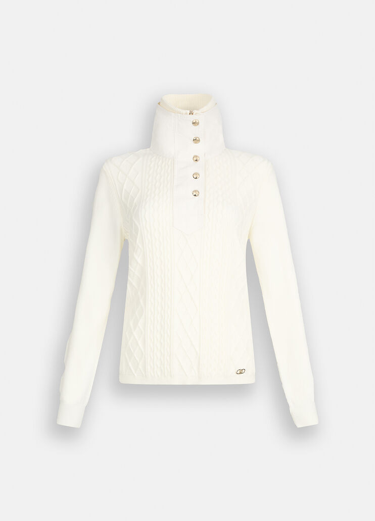 Liu Jo Better jumper milk white Liu Jo - large image number 6 Liu Jo Better jumper milk white Liu Jo - large image number 6