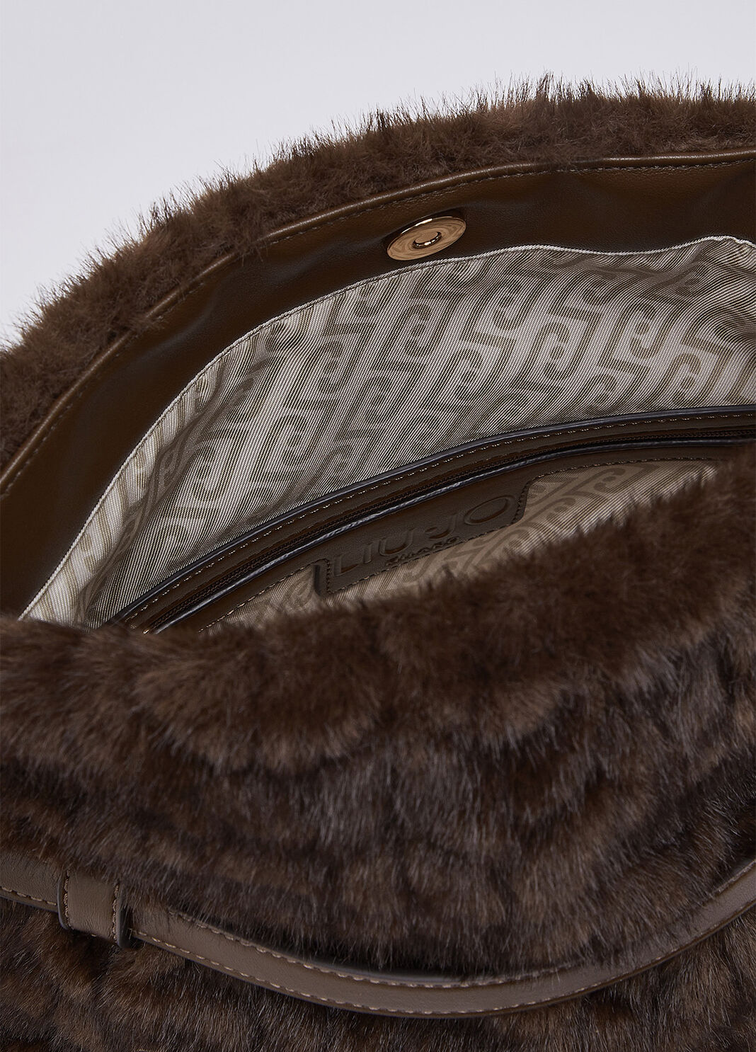 Riccy Bag in Faux Fur dark brown Liu Jo - large image number 6