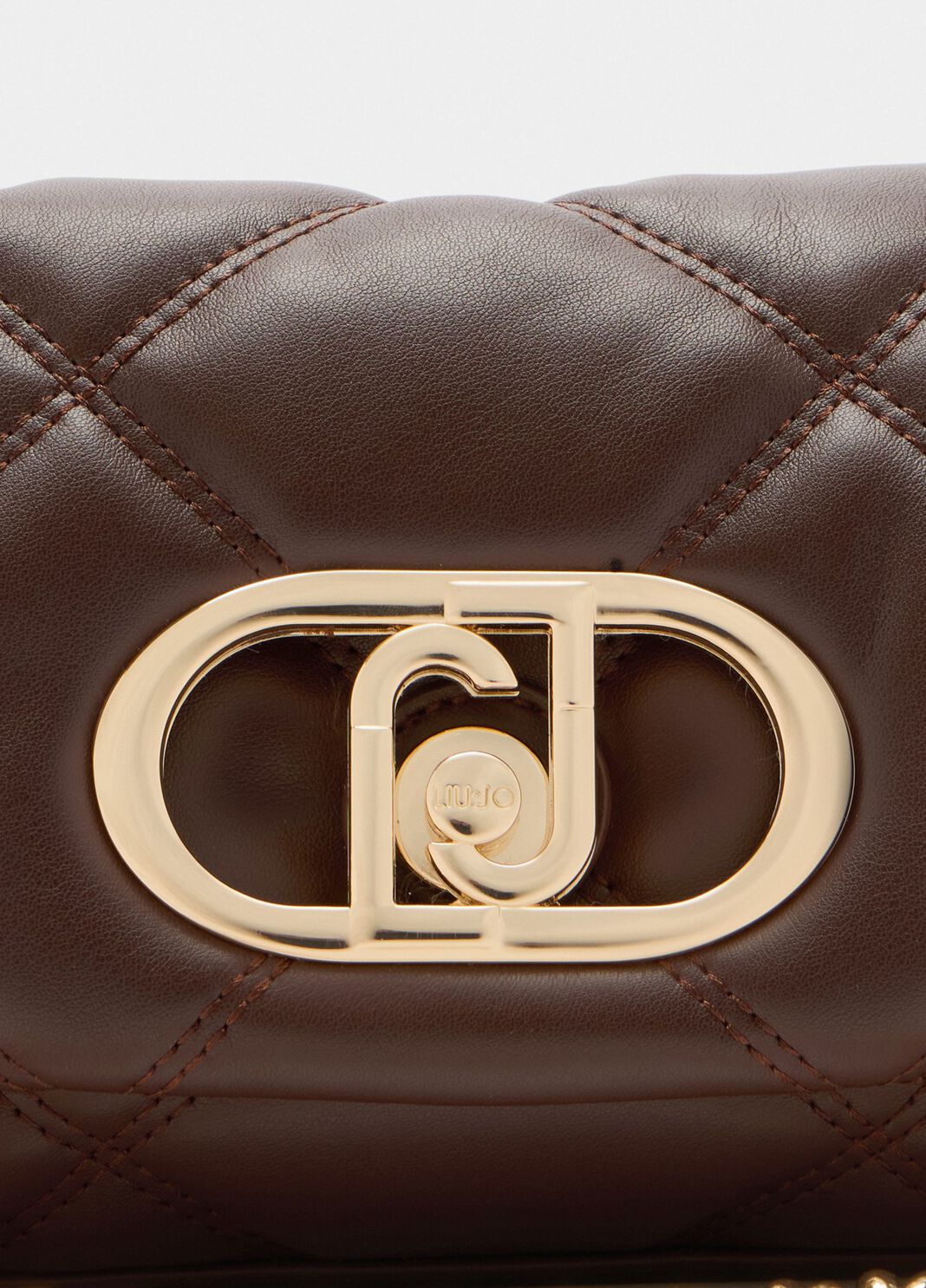 Маленькая сумка LaPuffy с эффектом матлассе темно-коричневый Liu Jo - large image number 5