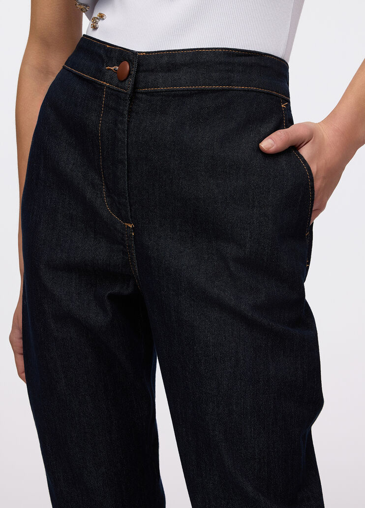 Брюки-джоггеры из денима темный деним Liu Jo - large image number 2