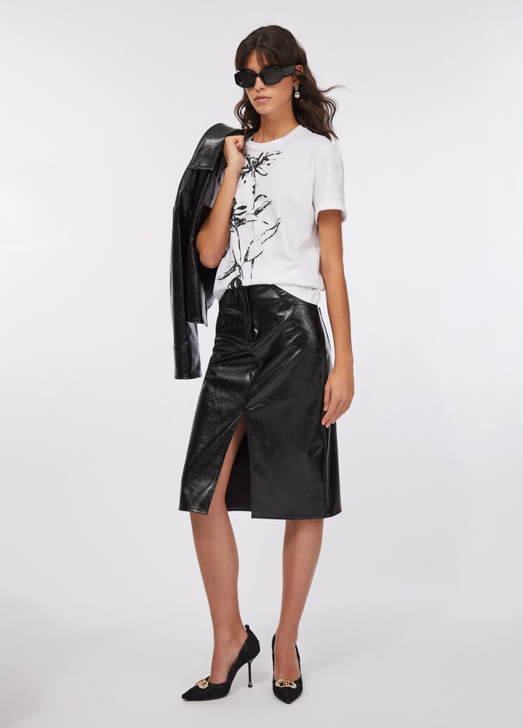 Cotton T-shirt with print white Liu Jo - large image number 5