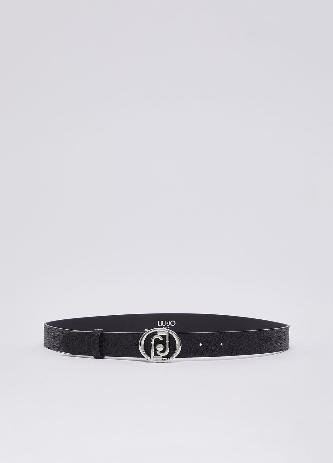 Belt with logo round black/silver Liu Jo - large image number 1