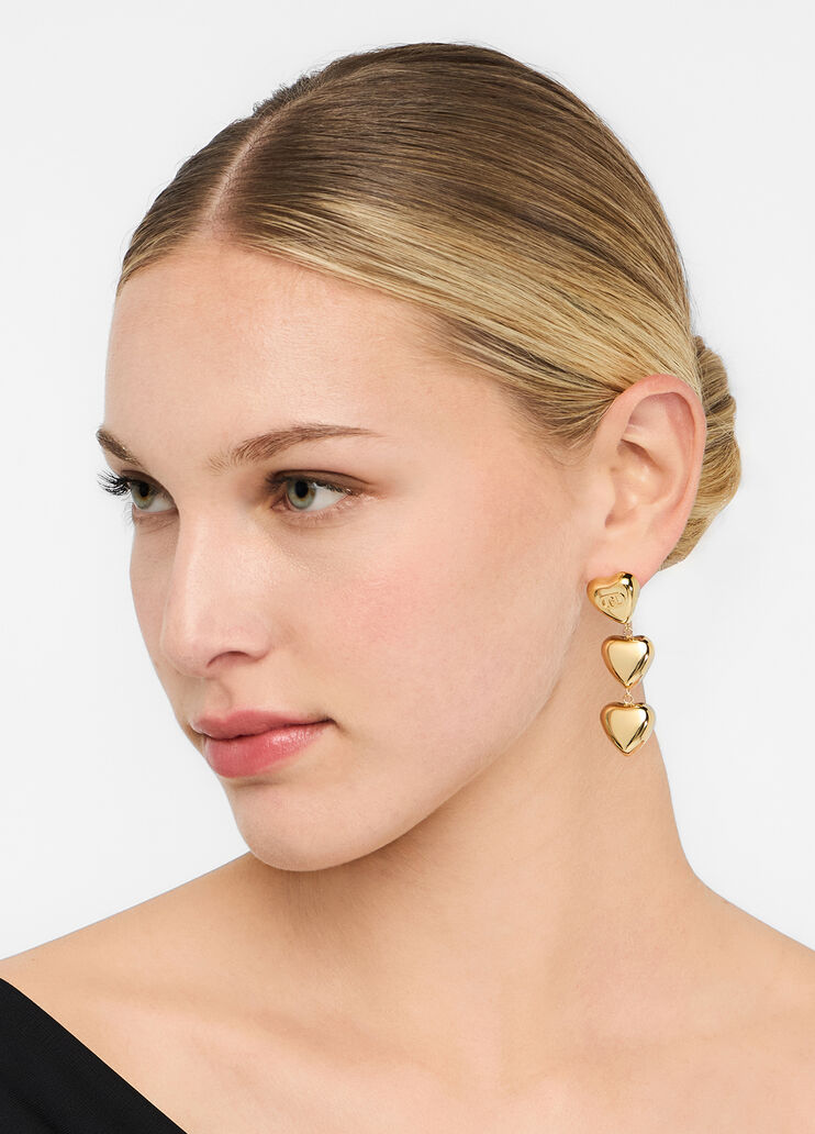 Orecchini pendenti con cuore oro Liu Jo - medium Orecchini pendenti con cuore oro Liu Jo - medium