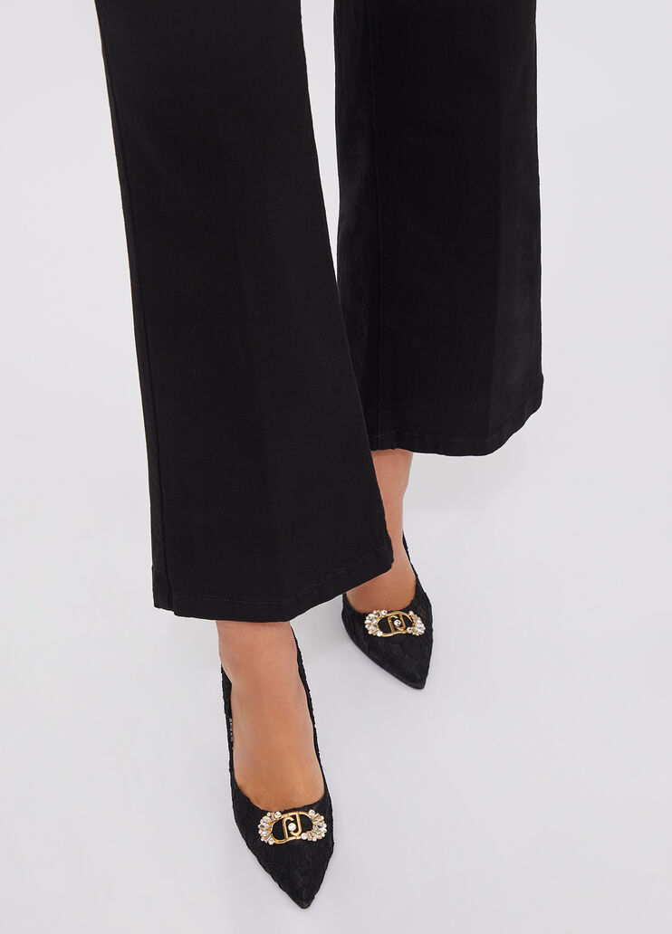 Liu Jo Better cropped flared jeans black denim Liu Jo - large image number 3