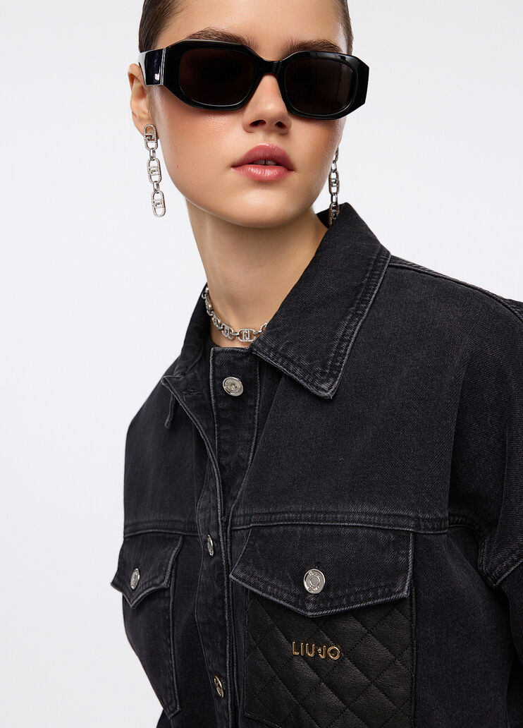 Denim jacket black denim Liu Jo - large image number 2