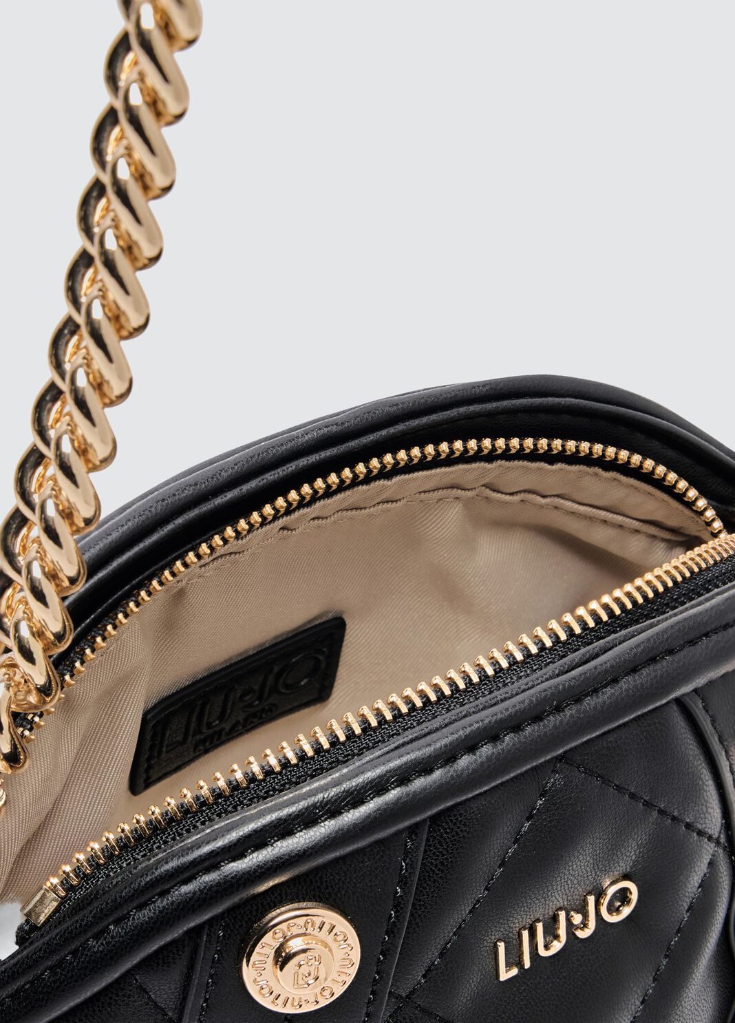 Pochette matelass&eacute;e noir Liu Jo - large image number 6