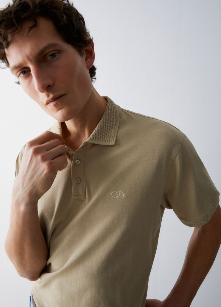 Piquet polo shirt beige Liu Jo - medium
