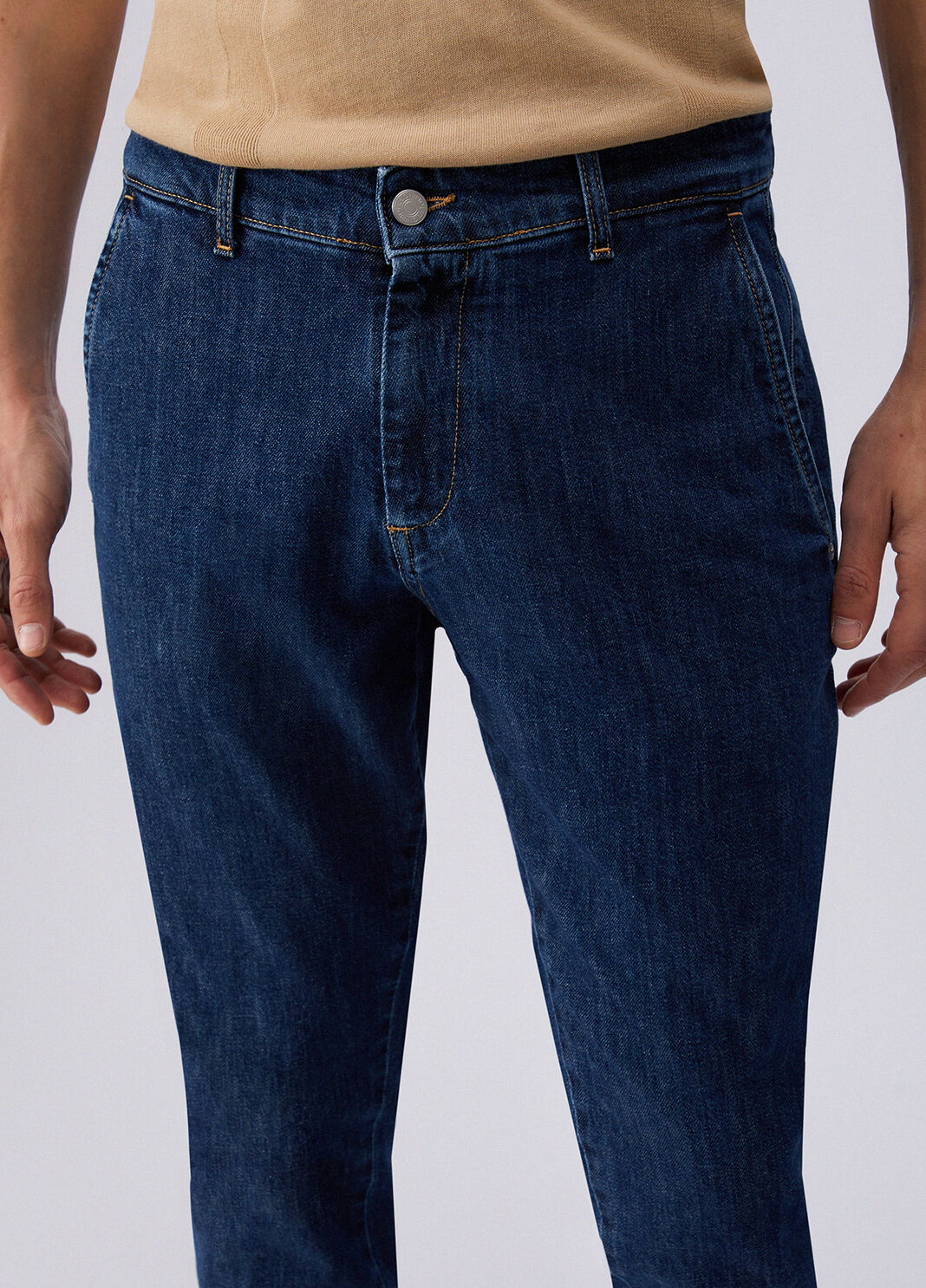 Chino en denim denim bleu Liu Jo - large image number 4